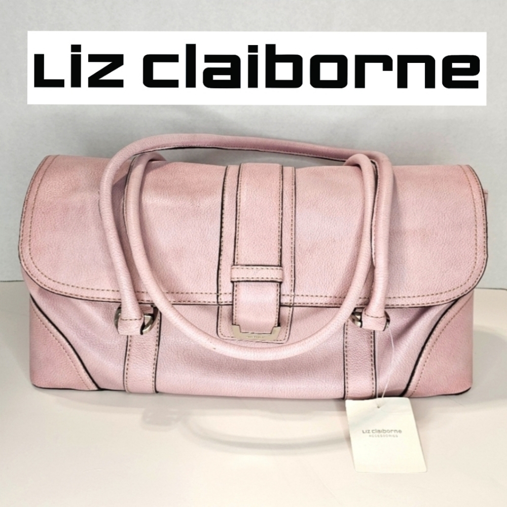 Liz Claiborne Pale Pink Monetray Baguette Purse - Picture 2 of 12